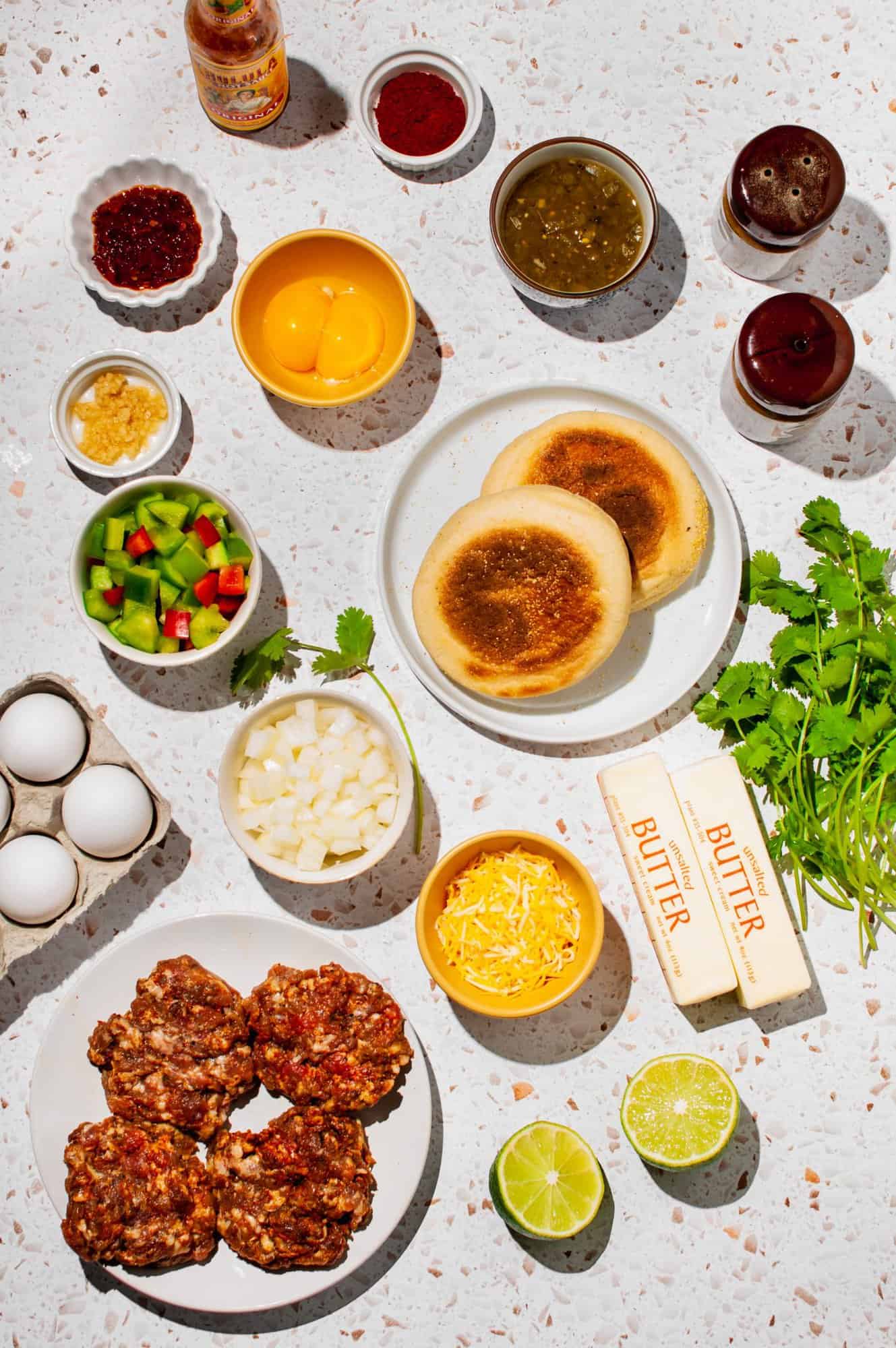 Southwestern Eggs Benedict with Chipotle Hollandaise Butter & Thyme