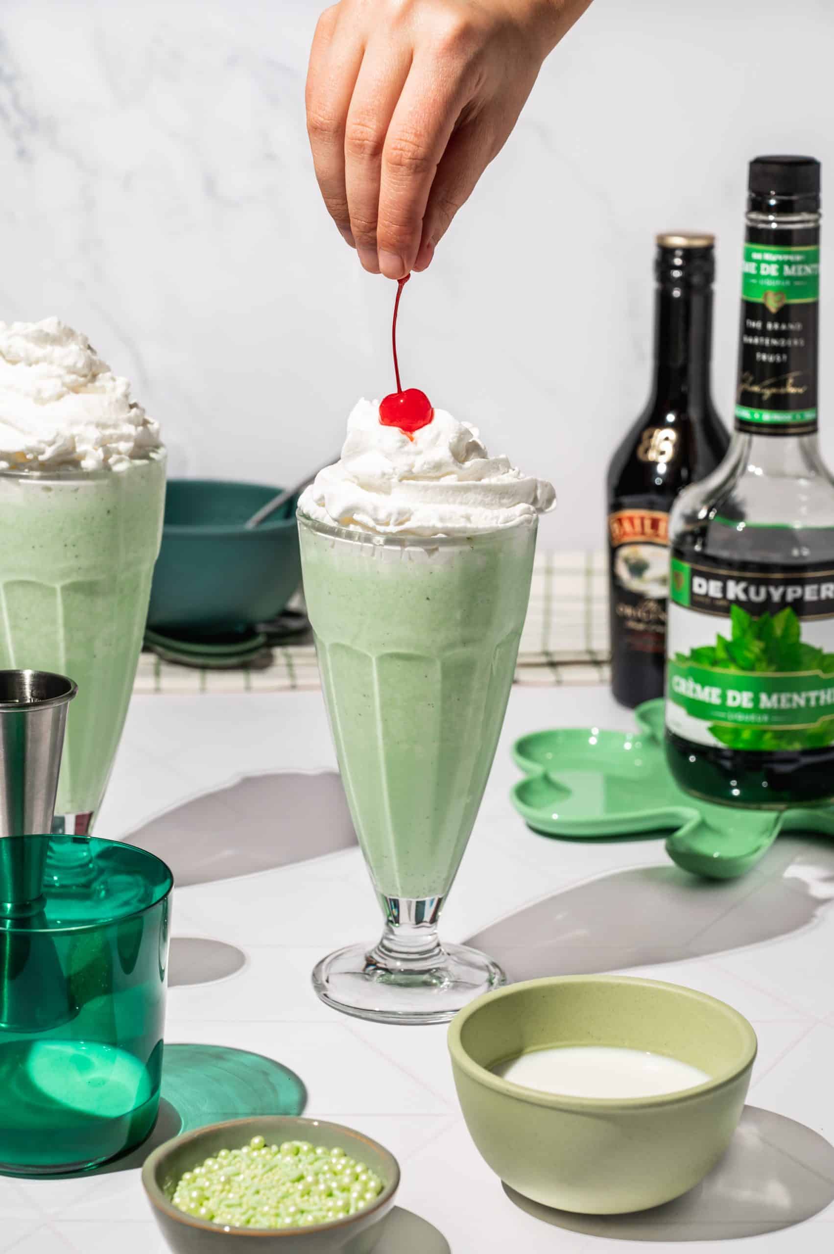 A Boozy Shamrock Shake for St. Patrick's Day