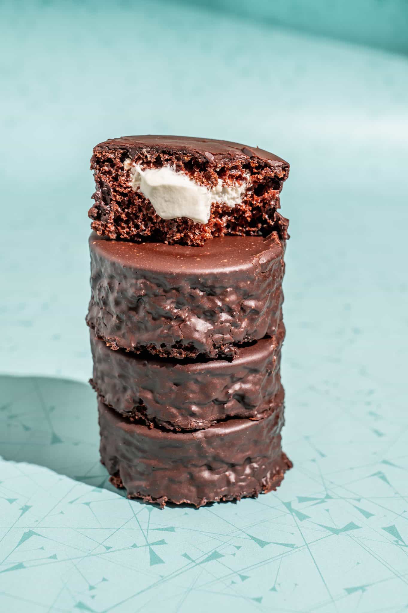 Easy Homemade Ding Dongs (Ring Dings) with Chocolate Cake Mix